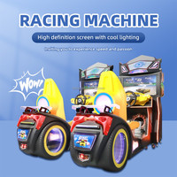 Simulateur de course vidéo d'arcade à monnayeur pour divertissement intérieur, avec cabinet métallique, multiples pistes et scènes, pour une conduite compétitive