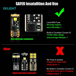 Alta luminosità T10 2W 12V 400LM lampadina interna a LED accessori auto bianco ambra rosso illuminazione per una migliore lettura - Product Image 4