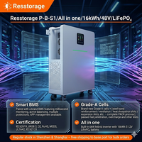 Système de stockage d'énergie commercial léger 14,34 kWh 6 kW, batterie LiFePO4 51,2 V 280 Ah avec onduleur pour la sauvegarde d'alimentation des commerces