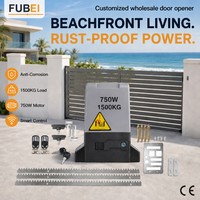 Motor Eléctrico para Puerta Corredera de 1500 kg y 750 W, Directo de Fábrica, con Fotocélula de Seguridad y Luz de Advertencia Intermitente para Granja