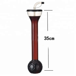 Long Neck Plastic Party <b>Cup</b> 24oz With Straw With Lid PET Plastic Custom Color Custom Logo Wholesale - Product Image 6