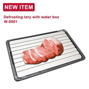 2025 Popular Cozinha De Alta Qualidade Ferramentas Bandeja De Metal De Alimentos Bandeja De Comida De Metal De Descongelamento De Alumínio Com Bandeja De Gotejamento - Product Image 6