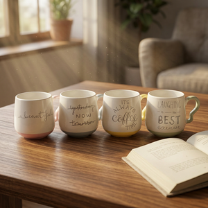 Mug à café personnalisé en porcelaine, nouveau design, logo gravé, idéal pour les cadeaux, passe au lave-vaisselle et au micro-ondes - Product Image 2