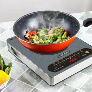 Placa de inducción negra de alta calidad, placa de cocción portátil con pantalla, estufa de inducción de 3500W, cocina de inducción comercial individual - Product Image 3