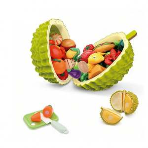 Juego de Juguetes de Cocina para Niños, Frutas y Verduras para Cortar, Marca Toysrunner, de Plástico, para Niños de 12+ Años - Product Image 1
