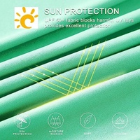 Camisa de Pesca de Manga Larga con Protección Solar para Hombre, Camisetas de Pesca UPF50+ con Bolsillo