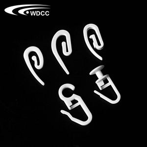 Minimalist Design Quiet Wave Ripple Fold Curtain Track Runner Wheeled Hooks Curtain Accessories in Plastic <b>Window</b> Decoration - Product Image 4