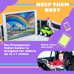 Échantillon gratuit Nouveau produit Impression personnalisée Équipement de voyage Siège auto pour tout-petit Plateau de voiture pliable imperméable Plateau de jeu de voyage pour enfants Vente en gros - Product Image 3
