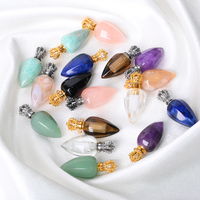 Nouveau Pendentif en Cristal 2026, Bouteille de Parfum en Forme de Carotte en Pierre Semi-Précieuse Naturelle pour Femme