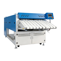 Machine à plier les serviettes de bain professionnelle électrique triphasée automatique multifonctionnelle continue pour blanchisserie commerciale