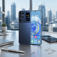 هاتف ذكي S26 Ultra 5G بشاشة HD مقاس 7.3 بوصة، ذاكرة 16 جيجابايت وسعة تخزين 1 تيرابايت، هاتف ألعاب بشريحتين، فتح بالوجه، نظام أندرويد 14