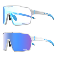 Lunettes de sport personnalisées avec logo d'usine, protection UV400, monture TR90, plaquettes de nez réglables, pour le cyclisme et la course à pied
