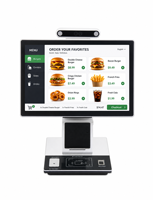 Kios Pembayaran Interaktif Pesan Mandiri dengan Pembaca Barcode dan Pemutar Iklan untuk Restoran