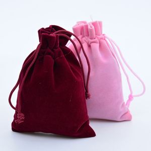 Wholesale Custom 10x12 <b>Velvet</b> Drawstring Pouches Soap Bags-Recyclable Craft Packaging Customizable Size/Color Stamping UV - Product Image 1
