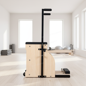 Chaise de Pilates Wunda en bois d'érable pour le <span class=keywords><strong>yoga</strong></span>, l'équitation et le fitness, Reformers stables pour les exercices de Pilates - Product Image 1