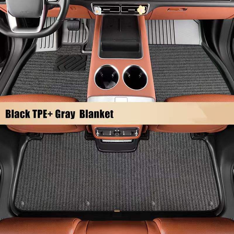 TPE noir + surface grise de tapis