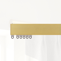 Nouveau rail carré avec support mural dissimulé, 6 m, couleur personnalisée, rails en aluminium pour la maison