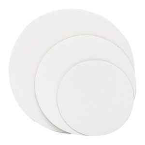 Planche à gâteau en papier ondulé blanc Base de gâteau d'anniversaire Plateau rond 6 8 10 12 pouces Assiette alimentaire Carton Base de gâteau étanche à l'eau - Product Image 4