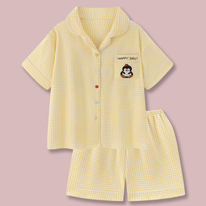 Venta Directa de Fábrica: <span class=keywords><strong>Pijama</strong></span> Casual de Manga Corta para Mujer, Estampado Completo, Suave, para Verano, Otoño y Primavera - Product Image 2