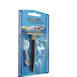 Miglior rasoio da barba a doppio bordo per le donne viola metallo rasoio di sicurezza per uso quotidiano e depilazione regalo in scatola per alberghi - Product Image 2