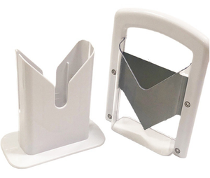 Household Safety Handle Safety Shield Stainless Steel Toast Bread <b>Bagel</b> <b>Cutter</b> Manual Bread Slicer - Product Image 6