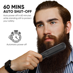 2 in 1 pettine <span class=keywords><strong>per</strong></span> capelli con <span class=keywords><strong>barba</strong></span> da uomo in PTC riscaldante <span class=keywords><strong>per</strong></span> capelli ionico elettrico elettrico in ceramica professionale <span class=keywords><strong>spazzola</strong></span> <span class=keywords><strong>per</strong></span> capelli - Product Image 3