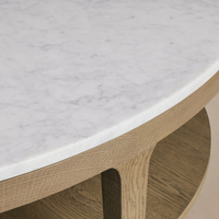 Meubles de salon modernes et luxueux, table basse en bois, meubles de salon ronds, table basse en marbre pour hall d'hôtel