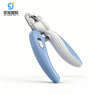 Ensemble de coupe-ongles pour animaux de compagnie en acier inoxydable avec lumière LED pratique pour le nettoyage et le toilettage des griffes des petits animaux, respectueux de l'environnement - Product Image 1