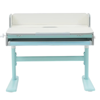 Table d'étude ergonomique pour enfants à hauteur réglable avec étagère intégrée, design moderne en bois pour la maison, le bureau, la chambre et l'école