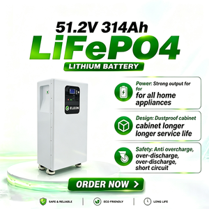 Batteria LiFePO4 impilabile da 51.2V 300AH 15KWH 16KWH 30KWH con stock <span class=keywords><strong>EU</strong></span>, LFP51300 48V agli ioni di litio per accumulo di energia solare domestica - Product Image 1