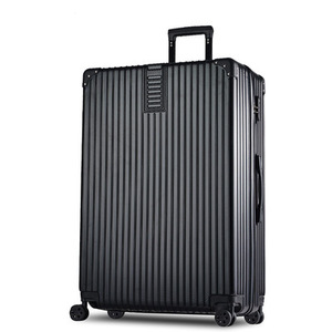 Trolley Suitcase 20 24 26 Inch Silent <b>Universal</b> Wheel Zipper Lock Solid Color Unisex Leisure Travel Lightweight ABS Hard Shell - Product Image 1