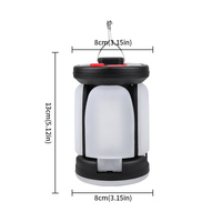 Lanterne de camping solaire LED rechargeable par USB, lampe de tente étanche IP44 pour jardin extérieur, lampe d'urgence portable longue durée