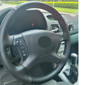 <span class=keywords><strong>Funda</strong></span> para <span class=keywords><strong>volante</strong></span> de coche de cuero de microfibra de estilo deportivo cosida a mano para <span class=keywords><strong>Toyota</strong></span> <span class=keywords><strong>Avensis</strong></span> 2003-2007 - Product Image 2