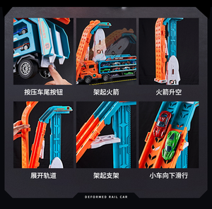 Set di Auto in Miniatura Rocket Orbit Scontato, Nuovo, con Inerzia e Funzione di Sollevamento/Deformazione, 6 Auto in Plastica, Modello in Scala 1:43 CY-2228 - Product Image 5