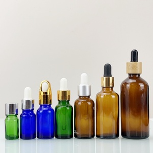 Hot Sale pink Glass Essential Oil Bottle with Silver Dropper Cap 10ml 15ml 20ml 30ml 50ml 100ml Cosmetic Essential Oil Bottle - Product Image 5