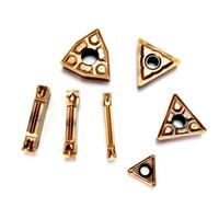 Sisipan Bubut Karbida Persegi yang Dapat Diindeks CNMG 62-68 HRC Berlapis Titanium Nitrida untuk Mesin Bubut CNC, Finishing dan Roughing, Mata Pisau 2.0mm