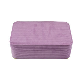 Mexda 브랜드 사용자 정의 고품질 보석 상자 코듀로이 패브릭 링 거울 프리미엄 선물 상자 보석 주최자 - Product Image 4