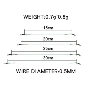 3pcs-20 pcs/lot LUSHAZER Fil de <span class=keywords><strong>pêche</strong></span> Laisse Leurre Hameçon Ligne Trace Fil Leader Swivel Acier inoxydable Rolling Swivels - Product Image 4