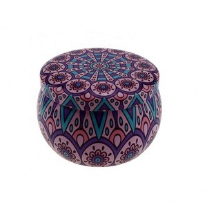 Wholesale 2.2oz 4oz Candy Container Tin Can <b>Gift</b> <b>Box</b> Stock <b>Round</b> Metal Tea Tinplate Jar Scented Candle Jars - Product Image 2