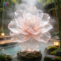 Escultura de Resina Transparente Personalizable en Tamaño y Color, Modelo de Personaje de Anime con Flores, Adorno Decorativo Duradero para Regalo