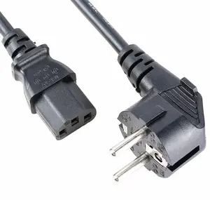 Fabriek Direct Euro 3 Pin Cee 7/7 3 Prong Plug Ac Kabel Iec 320 C13 Connector Europese Netsnoer voor Rijstkoker