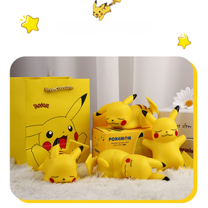 Gran oferta PVC Pokemoned Anime figura juguete Shine <span class=keywords><strong>Pikachu</strong></span> figura de acción dormitorio dormir noche luz regalo de cumpleaños - Product Image 4