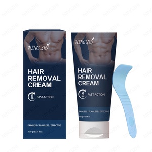 Crème dépilatoire naturelle à base de plantes pour hommes, 100g, pour tous types de peau, crème dépilatoire apaisante, douce - Product Image 2