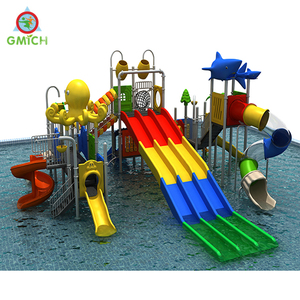 Thiết bị công viên nước nhựa thương mại trẻ em trượt nước khu dân cư sân chơi ngoài trời hồ bơi thiết bị chơi nước - Product Image 5