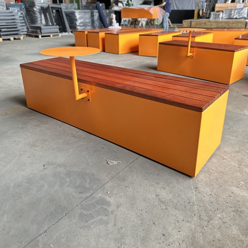 Custom Design Outdoor Bench With Storage