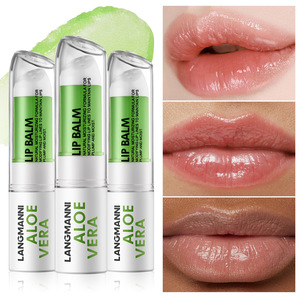 LANGMANNI Nouveau soin des lèvres <span class=keywords><strong>hydratant</strong></span> et <span class=keywords><strong>hydratant</strong></span> améliore la fissuration sèche <span class=keywords><strong>baume</strong></span> à lèvres rotatif à l'aloès imperméable - Product Image 1