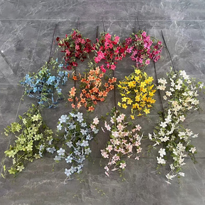 Vente en gros de <span class=keywords><strong>fleurs</strong></span> artificielles en soie à longues branches colorées fausses <span class=keywords><strong>fleurs</strong></span> sauvages pour la décoration de mariage - Product Image 1