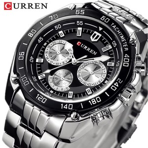 นาฬิกาข้อมือผู้ชาย Curren 8077 ลดราคาพิเศษ สายสแตนเลส เข็มเรืองแสง ระบบควอตซ์ ดีไซน์ธุรกิจ มีสินค้าพร้อมส่ง - Product Image 1