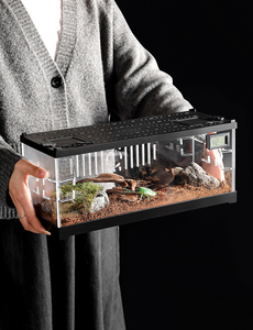 Terrarium สัตว์เลื้อยคลานอะคริลิกโปร่งใส-กรงพลาสติกที่สมบูรณ์แบบสำหรับการแสดงสัตว์เลื้อยคลาน - Product Image 4