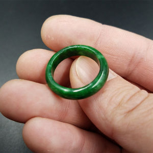 Persönlichkeit Naturstein Schmuck Grüner Jade <span class=keywords><strong>Ring</strong></span> Frauen Männer Temperament Hypo allergen Natürlicher Jade <span class=keywords><strong>Ring</strong></span> Zubehör Großhandel - Product Image 5